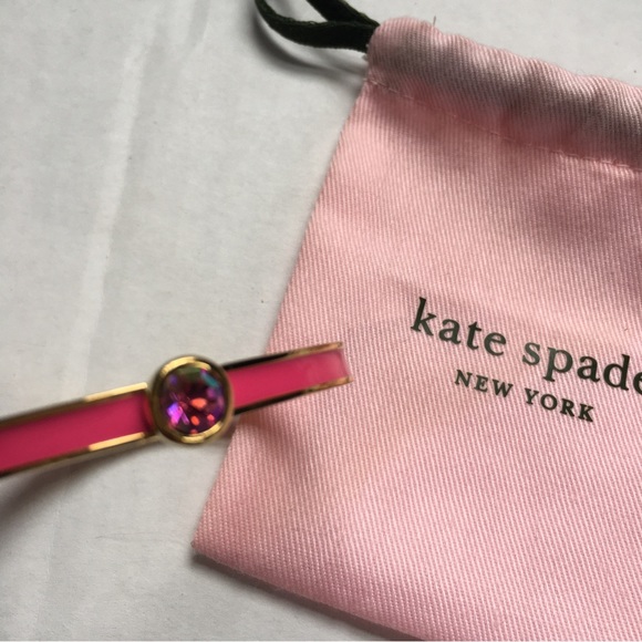kate spade Jewelry - Kate Spade Pink & Gold Bangle Bracelet